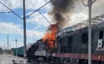 Serangan Drone Rusia Guncang Sumy: Stasiun Shostka Terbakar