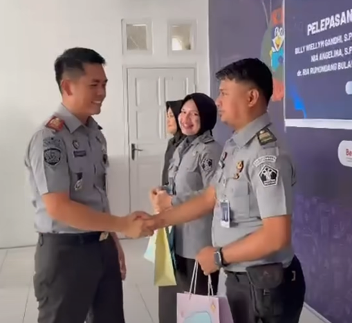Rutan Sungai Penuh Gelar Acara Pelepasan Tiga Pegawai yang Pindah Tugas