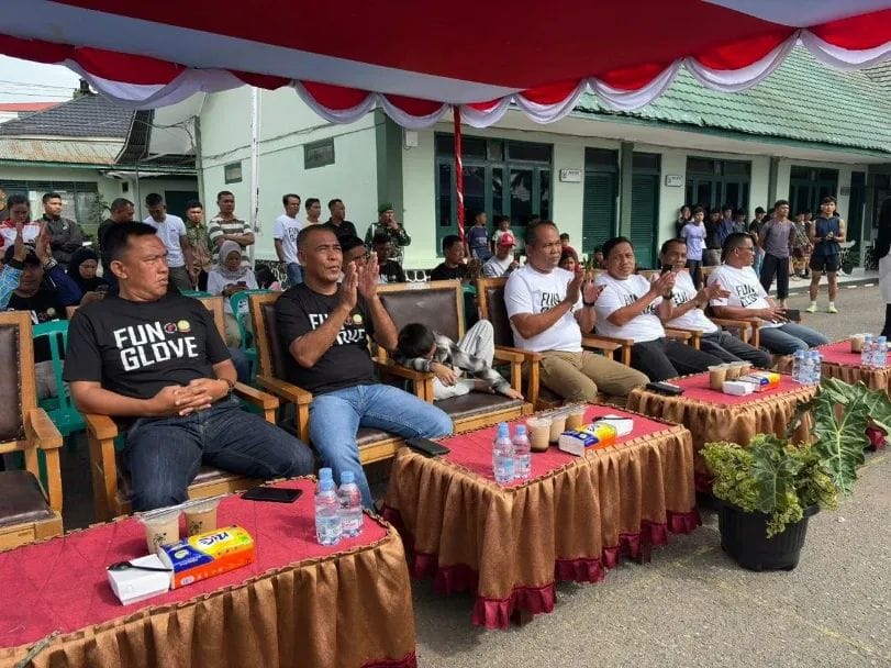 Kodim bersama jajaran menyaksikan kegiatan Fun Glove