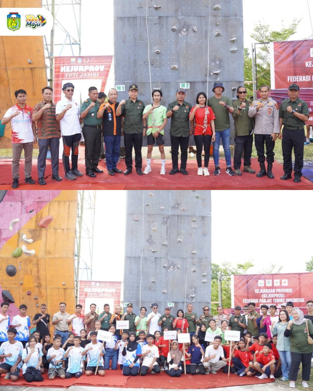 Wakil Bupati Tebo Buka Kejurprov Panjat Tebing Jambi 2025