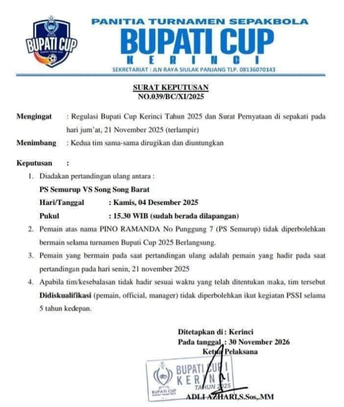 Keputusan Rapat Panitia