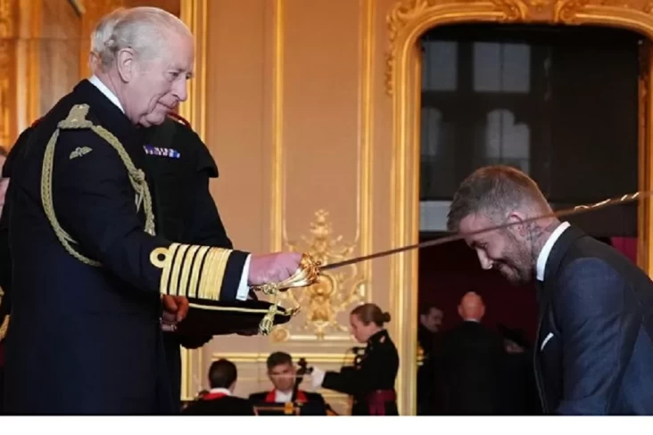 Sir David Beckham Terima Gelar Kebangsawanan dari Raja Charles III