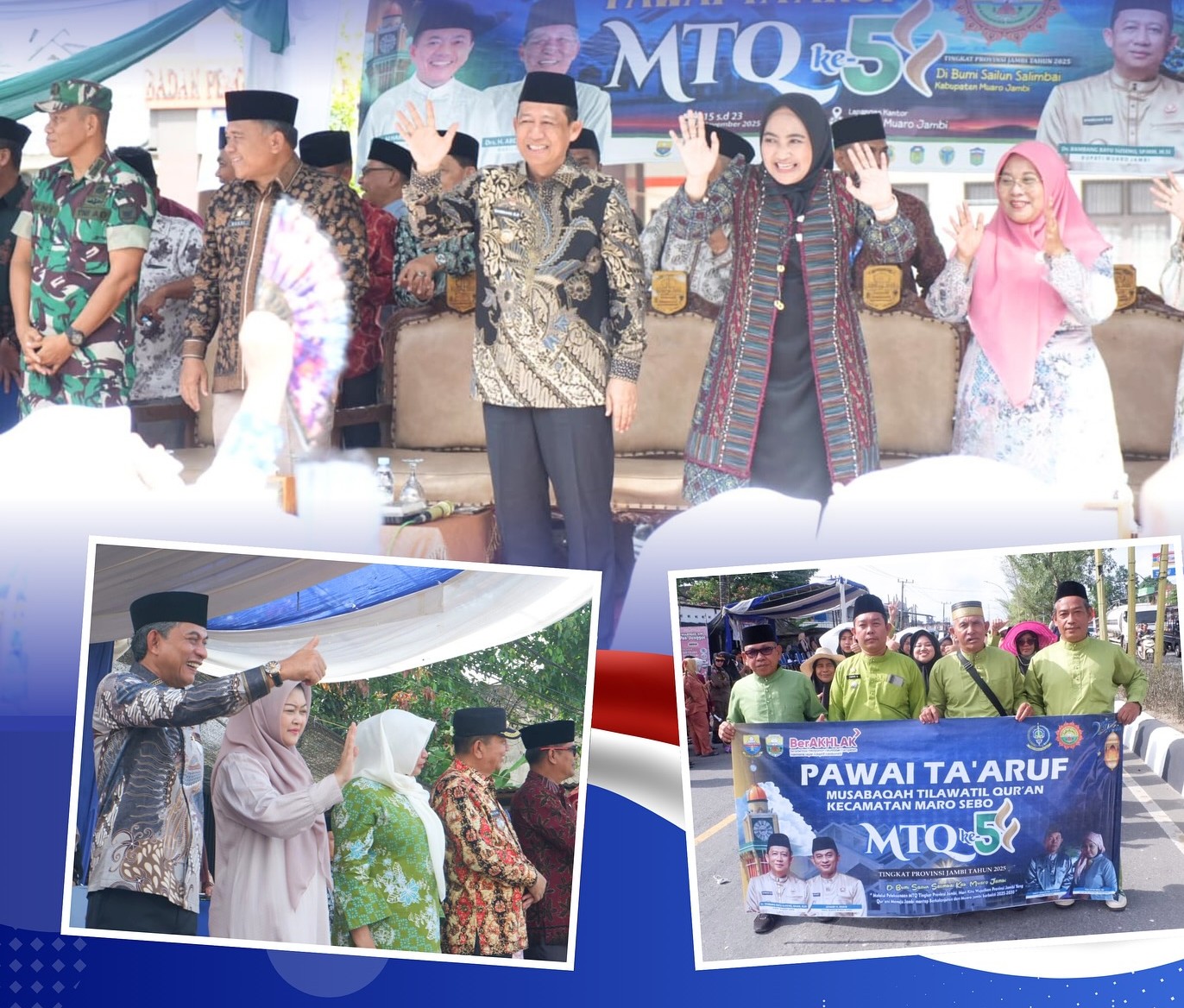 Junaidi H. Mahir Lepas Pawai Ta’aruf MTQ Jambi 2025