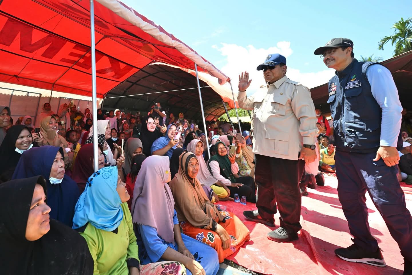 Prabowo dan Kemensos Tinjau Banjir di Aceh, Beri Bantuan Rp7,03 miliar