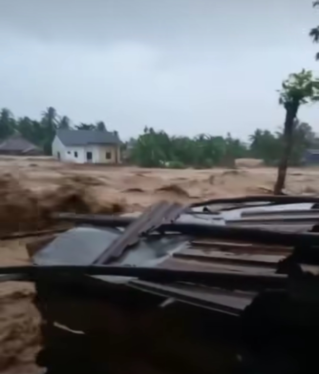 Banjir susulan kembali menghantam Kabupaten Pidie Jaya, Aceh.