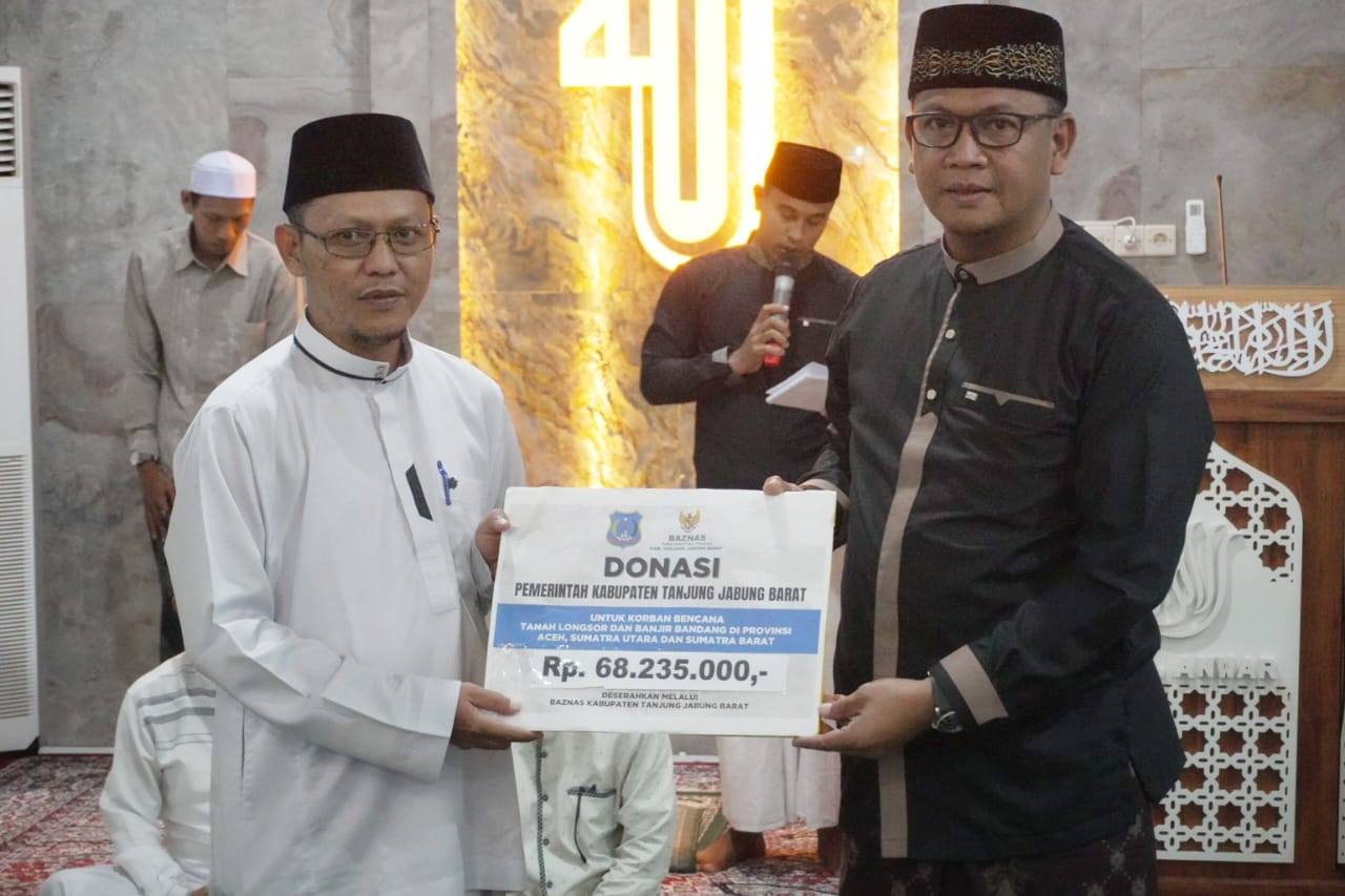 Pemkab Tanjab Barat Galang Dana dan Gelar Doa untuk Korban Bencana Sumatera