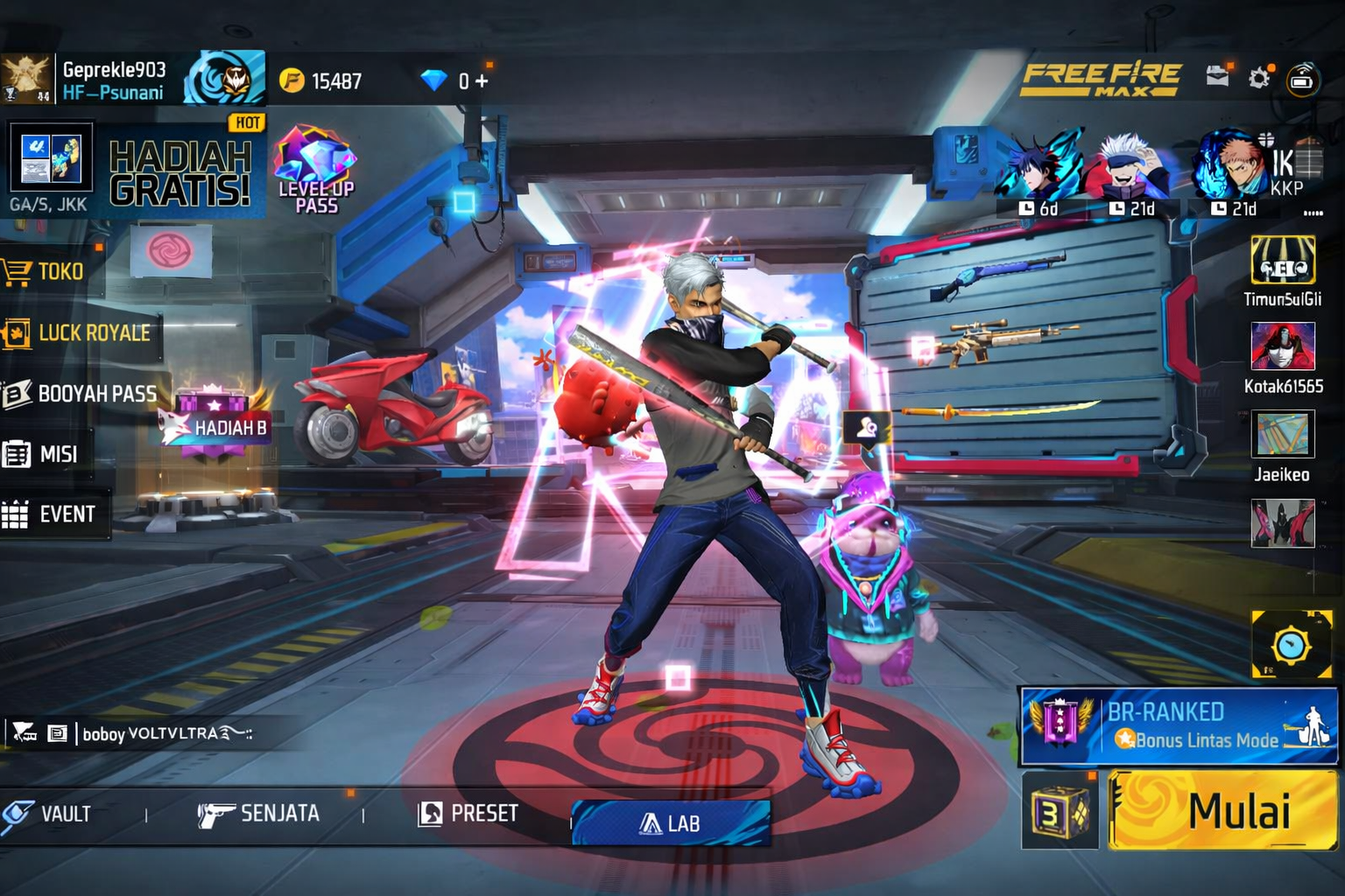 Kode Redeem FF Terbaru 23 Januari 2026