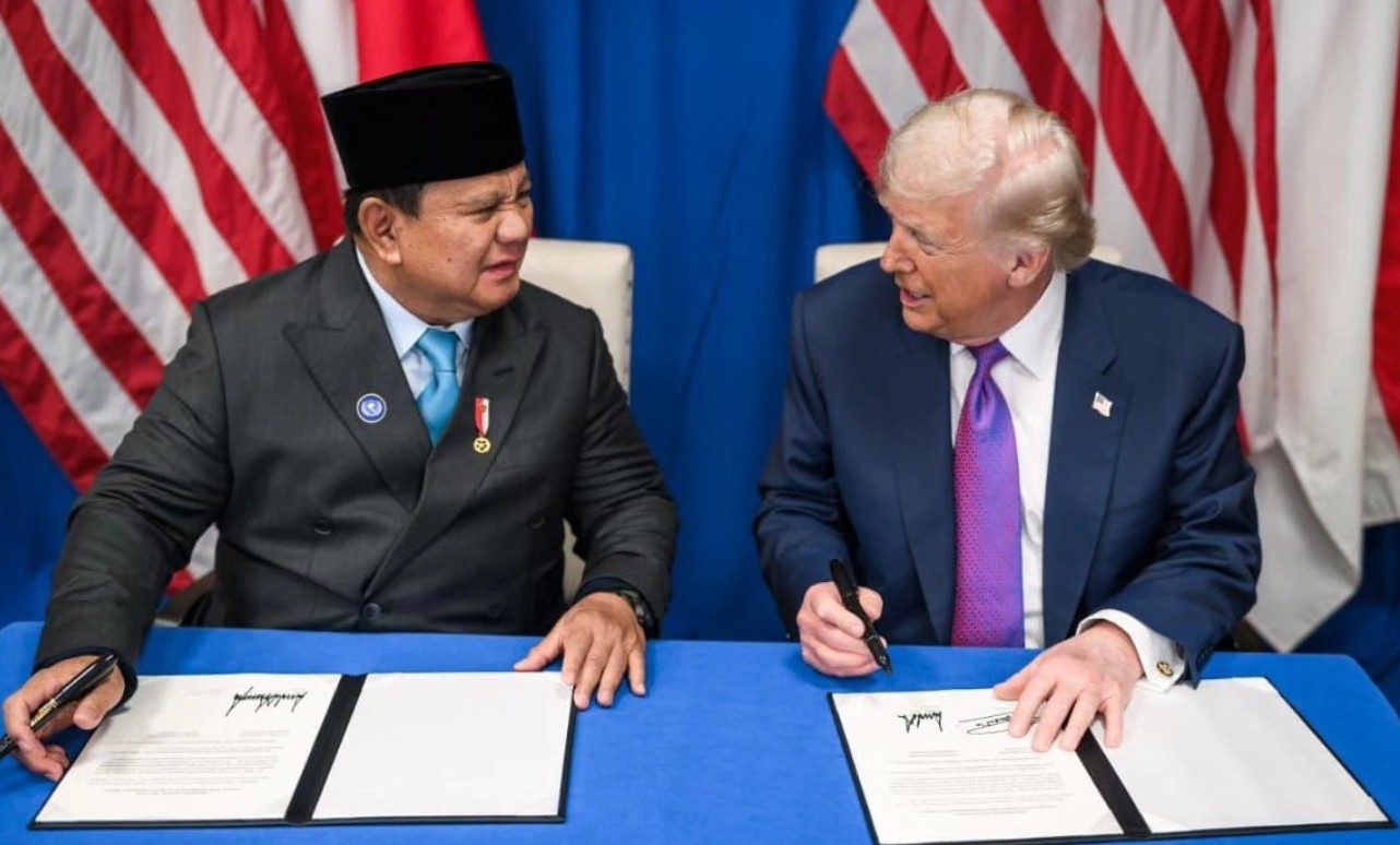 Prabowo–Trump Teken Perjanjian Dagang