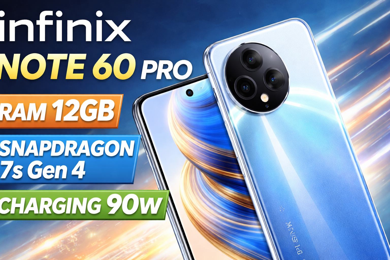 Bocoran Infinix Note 60 Pro: RAM 12GB, Charging 90W
