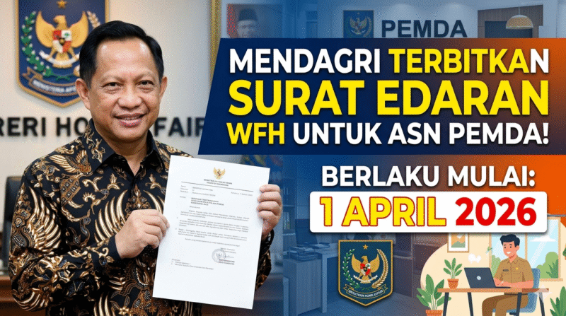 Mendagri Terbitkan Surat Edaran WFH untuk ASN Pemda
