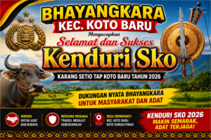 Aksi Nyata Bhayangkara Koto Baru, Serahkan Kerbau untuk Sukseskan Kenduri SKO