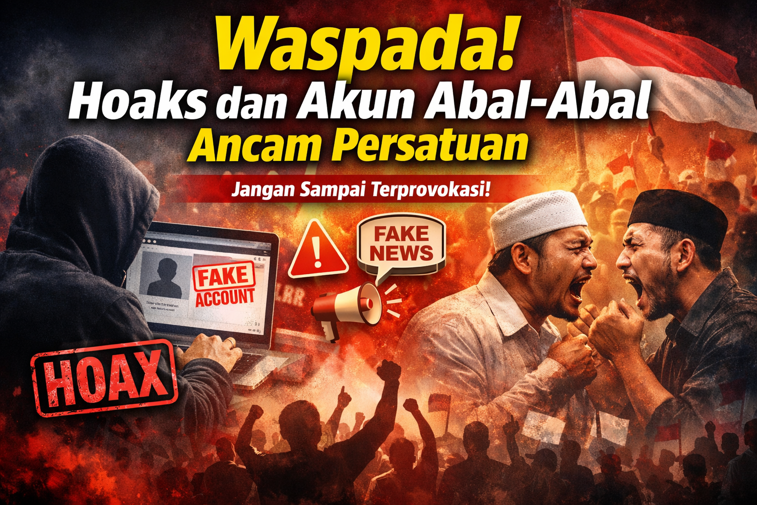 Waspada Hoaks dan Akun Abal-Abal, Masyarakat Diminta Jaga Persatuan