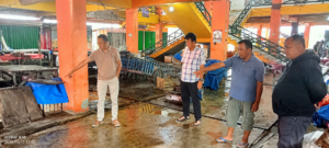 Gawat ! Keselamatan Pedagang Terancam, Struktur Tanah Turun ±10 Cm