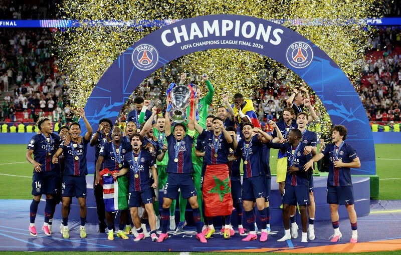 Usai tekuk Arsenal lewat adu penalti, PSG Juara Liga Champions 2026