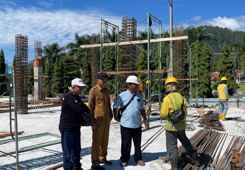 Pembangunan Pasar Beringin Jaya Sungai Penuh Tunjukkan Kemajuan Signifikan